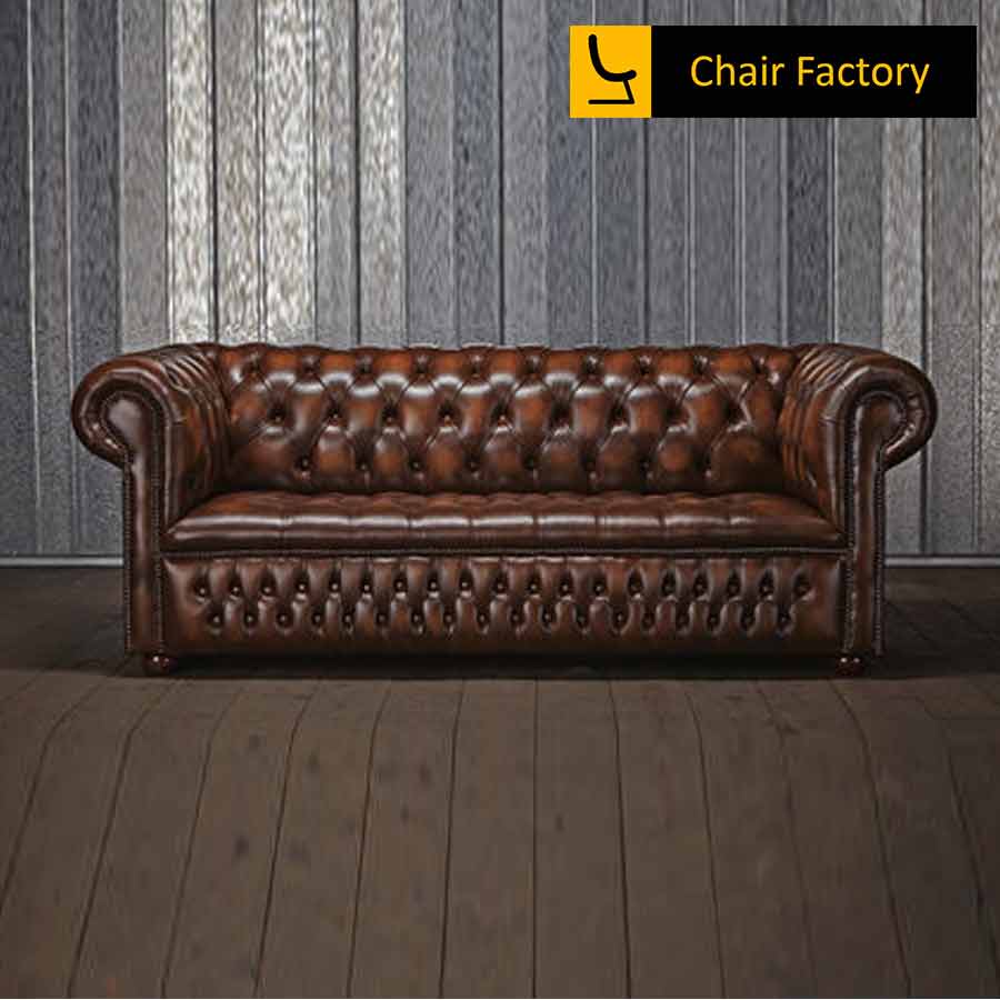 Cimarosa 2 Seater Chesterfield Leather Office Sofa